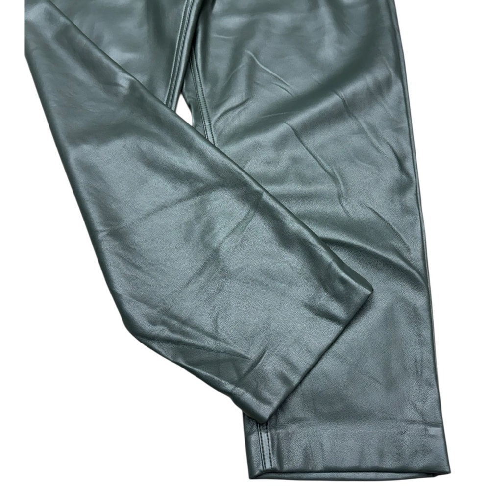BLANKNYC Green Faux Leather High Waist Tapered Pants Size 30 - Picture 8 of 15